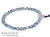 グレー系 あこや真珠念珠（数珠）＜7.5〜8mm＞正絹（紫）J-472