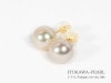 花珠真珠あこや真珠ピアス＜8.1mm＞スタッド・K18YG PE-7157|真珠ピアス＜8mm＞|真珠ピアス