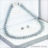 グレー系２点セットあこや真珠ネックレス＜7.5mm＞ NE-2199