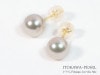 花珠真珠あこや真珠ピアス＜7.5mm＞スタッドK18YG PE-7224