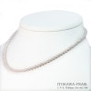 あこや真珠ベビーパールネックレス＜3.5〜4mm＞スライドアジャスター・シルバー N-12400