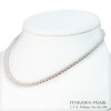 あこや真珠ベビーパールネックレス＜3.5〜4mm＞スライドアジャスター・シルバー N-12399