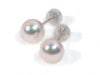 花珠真珠 あこや真珠ピアス＜8.1mm＞スタッド K14WG PE-7292
