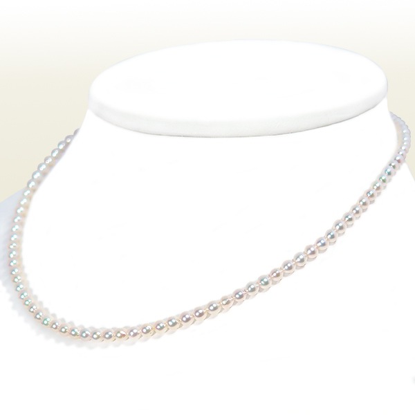 3264:あこや真珠ベビーパールネックレス<3.5〜4mm>N-12555 あこや真珠ベビーパールネックレス<3.5~4mm>アジャスター
