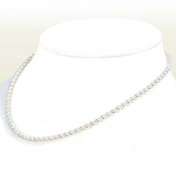 あこや真珠ベビーパールネックレス＜3.5～4mm＞アジャスター・K18YG N-12556