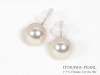 あこや真珠ピアス＜7.1mm＞スタッド・K14WG PE-7457