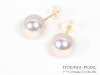 あこや真珠ピアス＜8.5mm＞スタッド・K18YG PE-7458