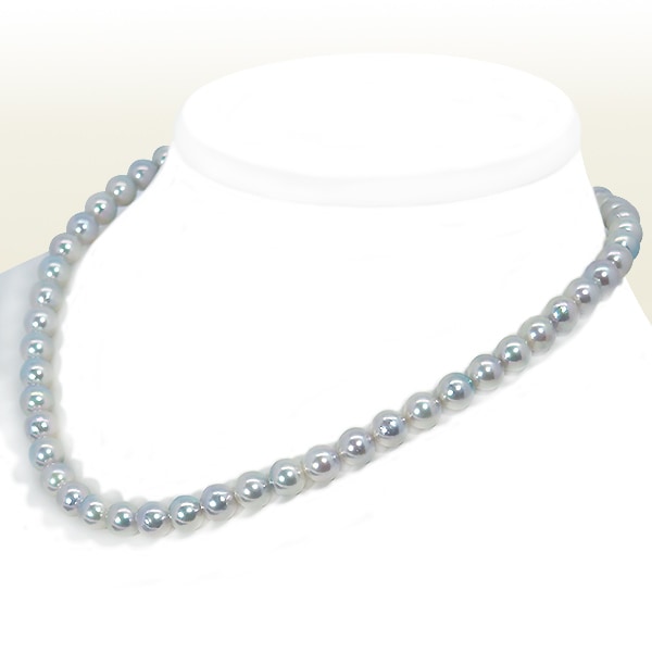 あこや真珠ネックレス71 あこや真珠 ネックレス(7.0mm~7.5mm)【Silver】