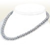 グレー系 無調色あこや真珠ネックレス＜7.5〜8mm＞ N-12771