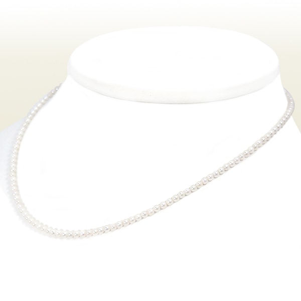あこや真珠ベビーパールネックレス＜2.5～3mm＞アジャスター・シルバー N-12775