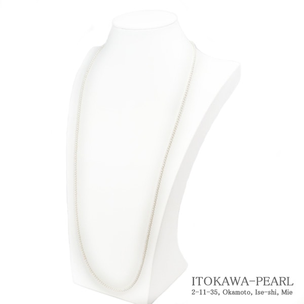 ベビーパールロングネックレス(81.5cm)あこや真珠ネックレス＜2.5～3mm＞N-12855