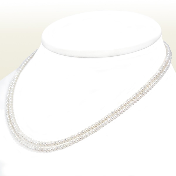 ベビーパールロングネックレス(81.5cm) あこや真珠ネックレス＜2.5～3mm＞N-12856