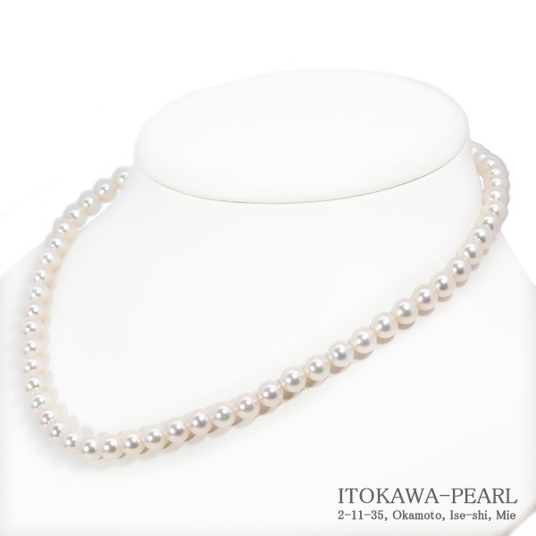 あこや真珠パールネックレス＜6.5～7mm＞N-12861 | 真珠ネックレス