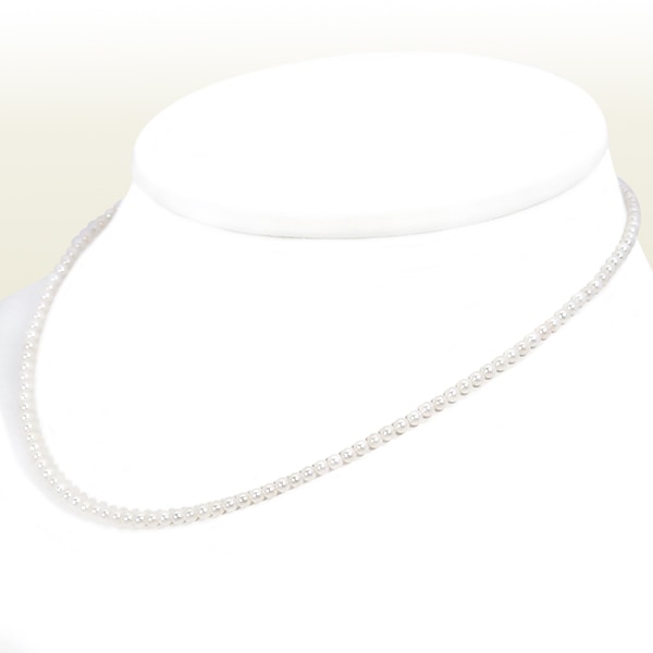 あこや真珠 ベビーパールネックレス＜2.5～3mm＞アジャスター・シルバー N-12872