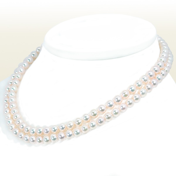 ロングネックレス(83cm) あこや真珠ネックレス＜6.5～7mm＞N-12907