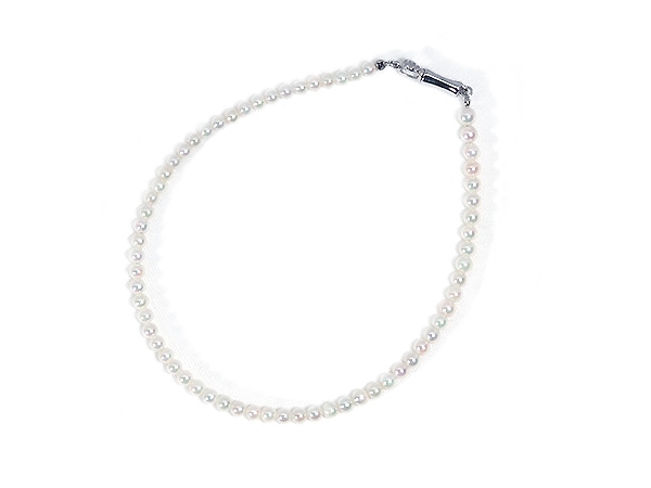 あこや真珠ブレスレット＜2.5～3mm＞差し込み式/シルバー（18cm）V
