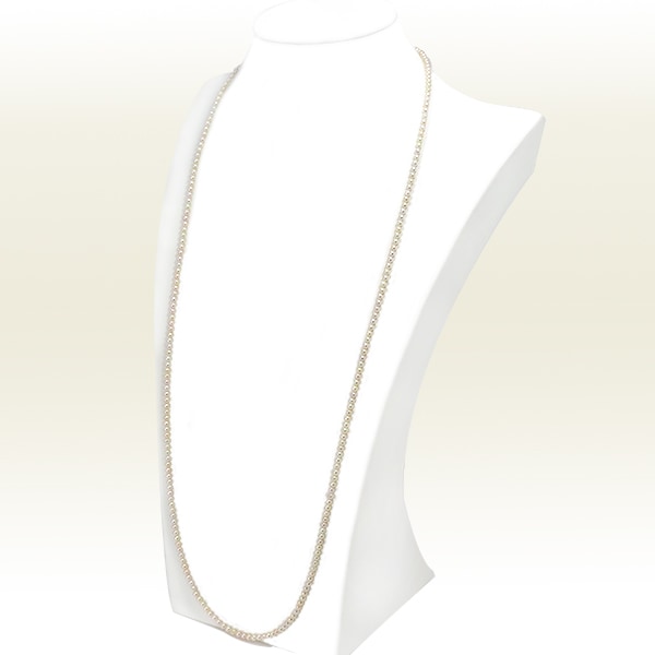 ベビーパールロングネックレス(82.5cm)あこや真珠ネックレス＜3～3.5mm＞N-12942