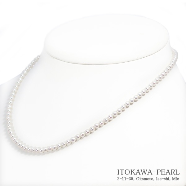 艶照り最高】K18WG マグネットアジャスター あこや真珠ベビーパールネックレス ベビーパール 真珠 ネックレス あこや真珠 パール K18 / PT850