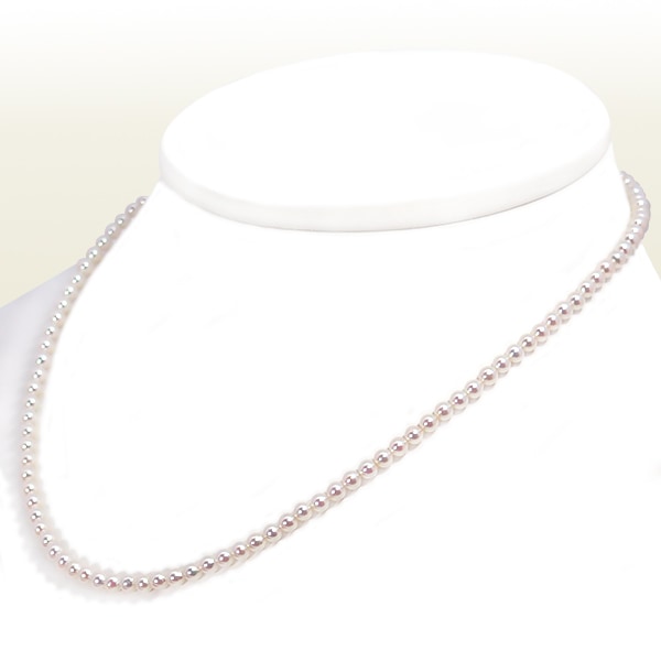 美品　あこや真珠　ベビーパール　高品質　細厘珠　ネックレス シルバー　約40cm 美品 あこや真珠 ベビーパール 高品質 細厘珠 ネックレス