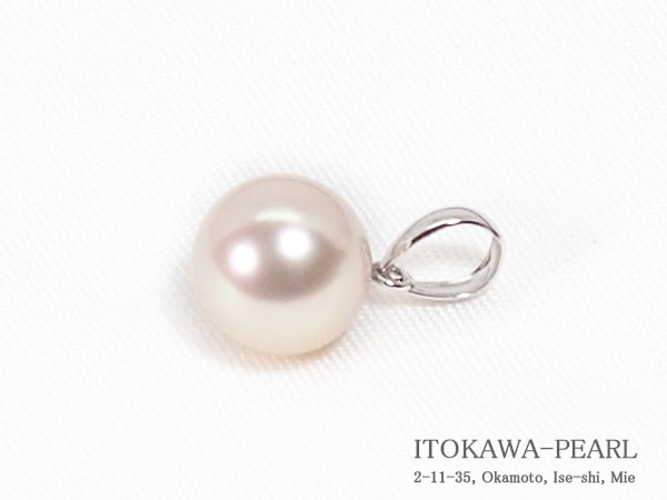 あこや真珠ペンダントトップ＜8.8mm＞Pt850 P-8496