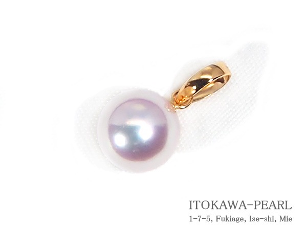 ■11/28(金)まで■糸川真珠 アコヤ パール ペンダントトップ K18YG 無調色 あこや真珠ペンダントトップ＜8.4mm＞K18YG P-8501 | 真珠