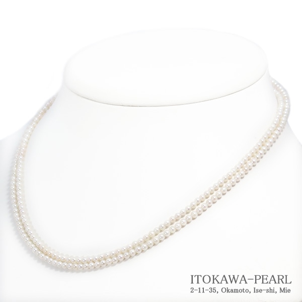 ベビーパールロングネックレス(81cm)あこや真珠ネックレス＜2.5～3mm