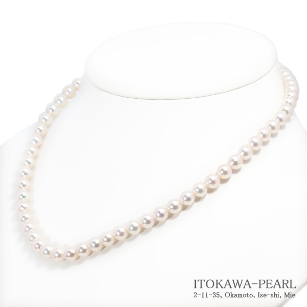 あこや真珠パールネックレス＜6.5～7mm＞N-12987