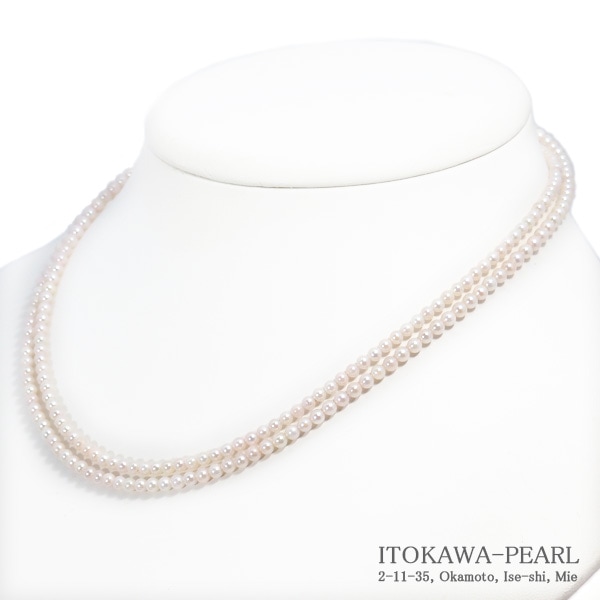 ベビーパールロングネックレス(82.5cm)あこや真珠ネックレス＜3～3.5mm
