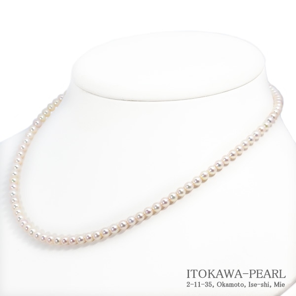 パールネックレス ベビーパール あこや あこや真珠ベビーパールネックレス＜4～4.5mm＞アジャスター・シルバー