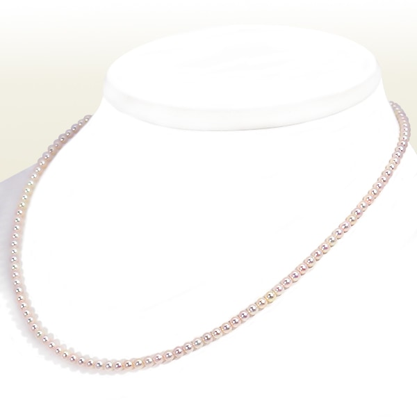 あこや真珠ベビーパールネックレス＜3～3.5mm＞アジャスター・K18YG N
