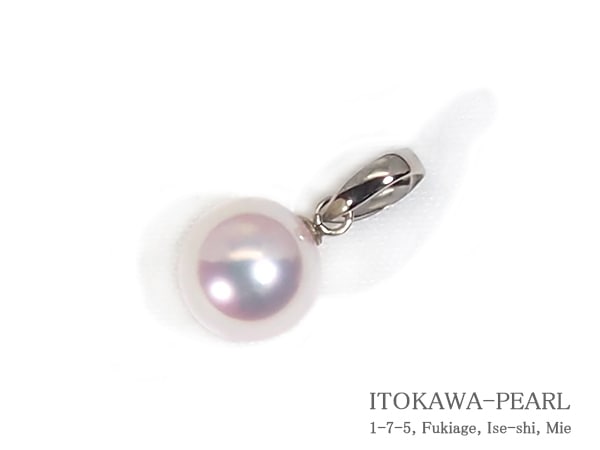 あこや真珠ペンダントトップ＜8mm＞PT850 P-8524