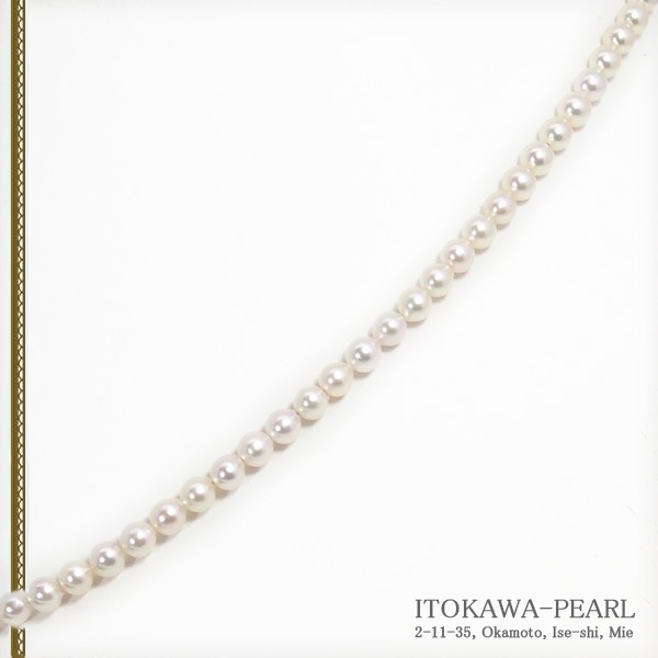あこや真珠ベビーパールネックレス<3.5~4mm>アジャスター・シルバー N-13047