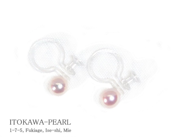 あこや真珠ノンホールピアス＜4mm＞樹脂製イヤリング E-4844 | 真珠