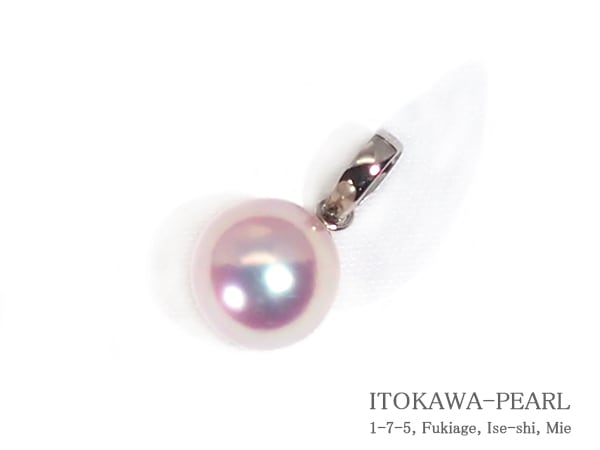 あこや真珠ペンダントトップ＜8.4mm＞PT850 P-8525 | 真珠ペンダント