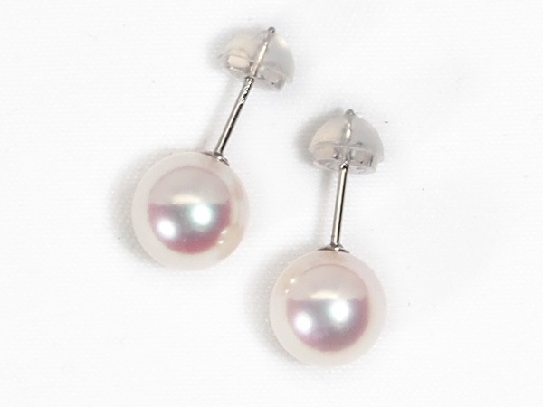 あこや真珠ピアス＜8.3mm＞スタッド・PT900 PE-7660 | 真珠ピアス,真珠