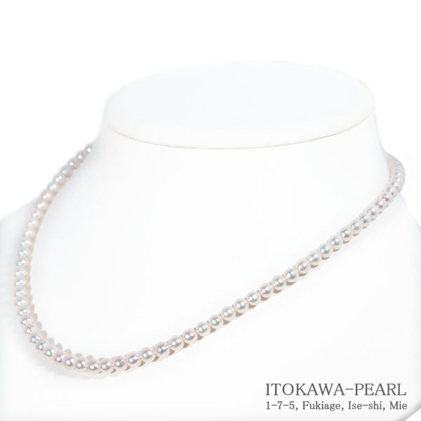 �����俿��٥ӡ��ѡ���ͥå��쥹��4.5��5mm�䥢���㥹������K18YG N-12565