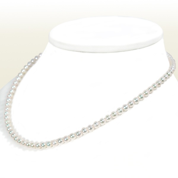 あこや真珠ベビーパールネックレス＜4.5～5mm＞アジャスター・K14WG N-12567