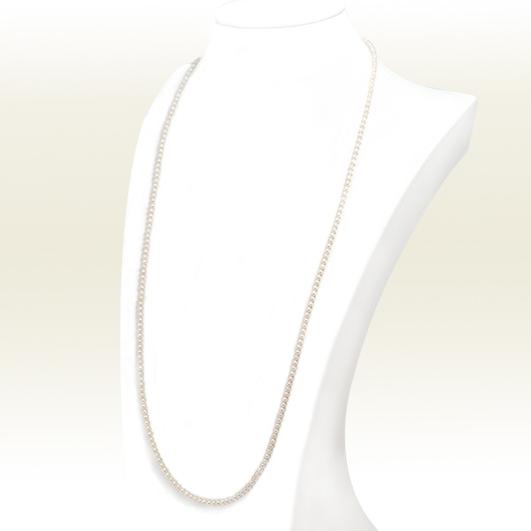 ベビーパールロングネックレス(73cm)あこや真珠ネックレス＜3～3.5mm