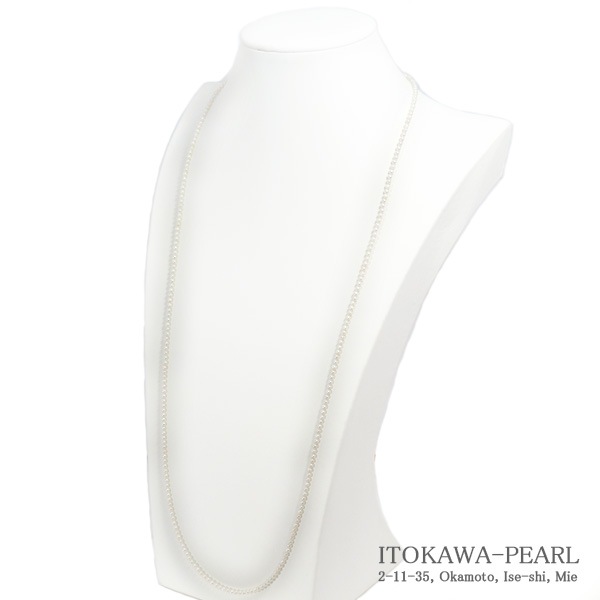 ベビーパールロングネックレス(81cm)あこや真珠ネックレス<2.5~3mm>N-13020