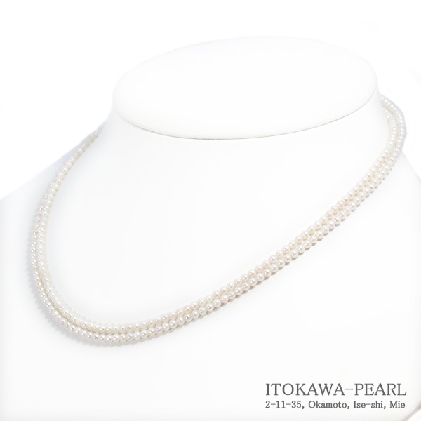 ベビーパールロングネックレス(82cm)あこや真珠ネックレス＜2.5～3mm 