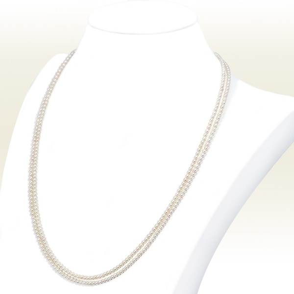 ベビーパールロングネックレス(106.5cm) あこや真珠ネックレス