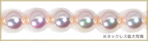 オーロラ天女 花珠真珠２点セットあこや真珠ネックレス＜8mm＞鑑別書付 NE-2423