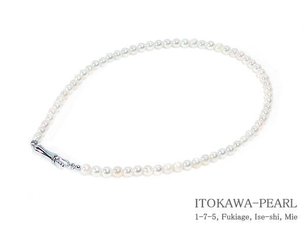 あこや真珠ブレスレット<2.5~3mm>差し込み式/シルバー(18cm)V-1763