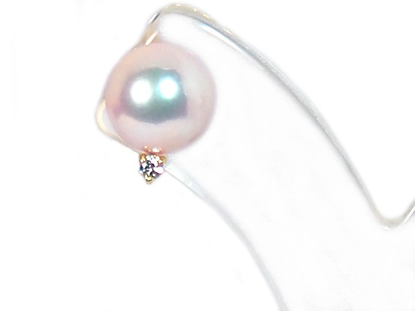 �ּ��ԥ�����7.9mm�䥹���åɡ�K18YG�����������0.04ct ���̽��� PE-7272