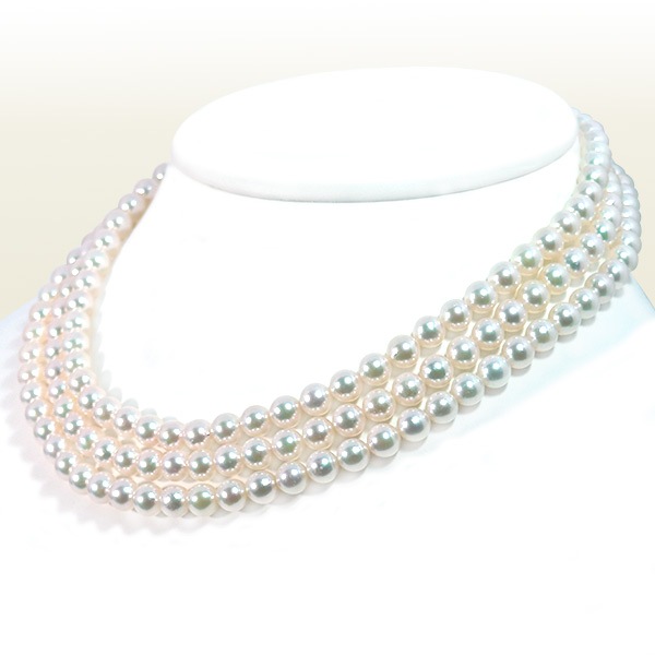 ���󥰥ͥå��쥹(123.5cm)�����俿��ͥå��쥹��6.5��7mm��N-12286