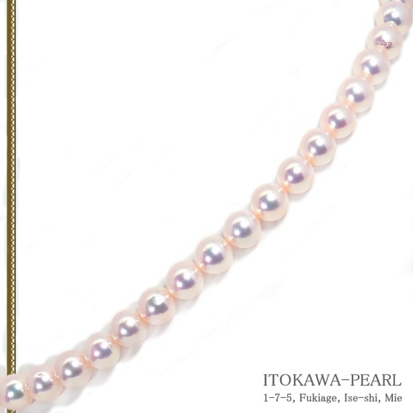 あこや真珠パールネックレス＜8～8.5mm＞N-12590