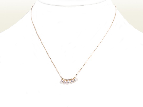あこや真珠 プチ・ペンダントネックレス＜3.6～3.8mm＞K18YG 
