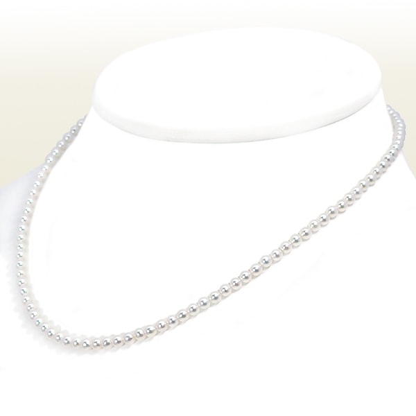 【国産・k18】希少 4mmベビーパールネックレス 国産18金アジャスター 国産・k18】希少 4mmベビーパールネックレス 国産18金