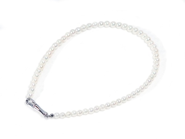 あこや真珠ブレスレット＜2.5～3mm＞差し込み式/シルバー（18cm）V-1754