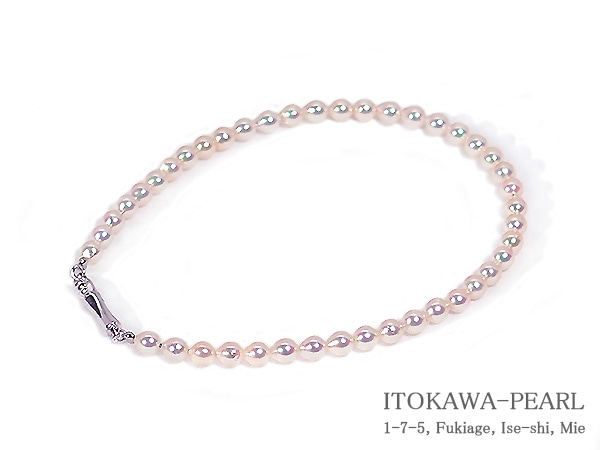 あこや真珠ブレスレット＜3～3.5mm＞差し込み式/シルバー（18cm）V-1773